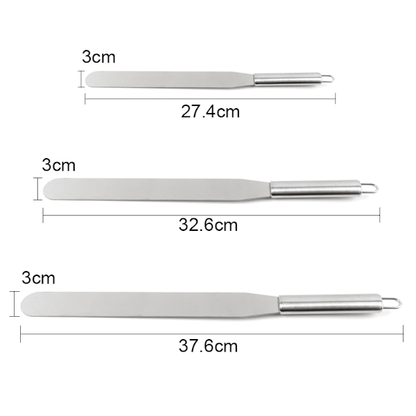 Palettkniv / Spatel dekoration / Palett / Tårtdekoration Straight - 32,6cm Rak - 32,6cm