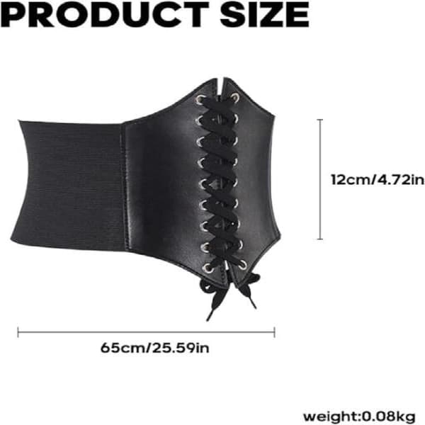 Blonde midjebelte korsett elastisk midjebelte, lærspenne underbryst korsettbelte bustier kvinner