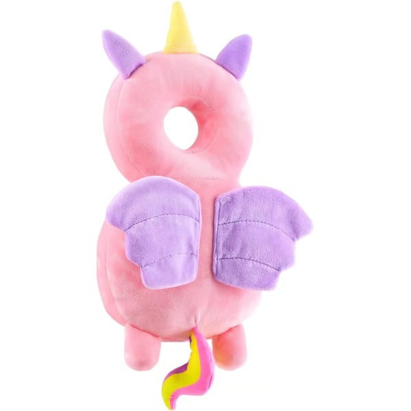 Baby Huvudskydd, Baby Huvudskydd Ryggsäck, Justerbara Huvudskydd för Småbarn, för 4-24 Månader Bebisar som Lär sig Gå Unicorns