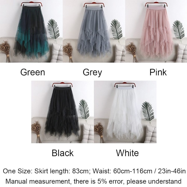 Mesh Tulle-kjol Lagerklänning GRÖN green