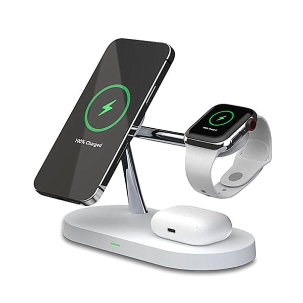 3-i-1 MagSafe Trådlös Laddare för iPhone / Apple Watch / AirPods