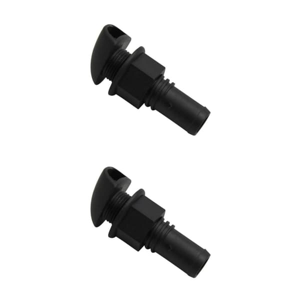 1/2/3/5 Støbt sort nylon brændstoftankventil til 5/8 slange. 2Set