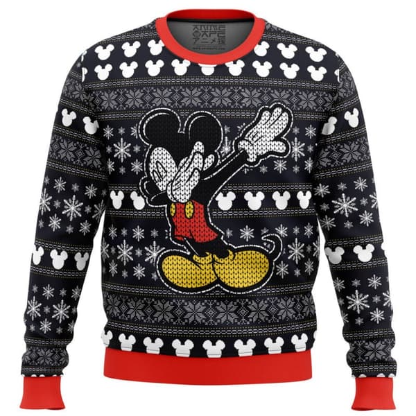Jul Tröja Pullover för Män, 3D Digitaltryck Rundhalsad Tröja, Höst/Vinter Kläder - EL1764 - Storlek L L