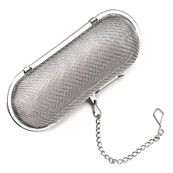 Te-infusionskugle i rustfrit stål, krydderisigte til løse urter, tekande, te-si