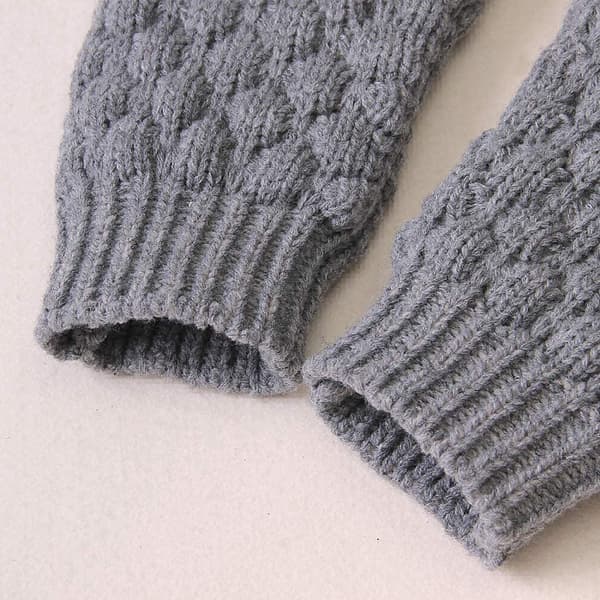 Babyhætteheldragt til nyfødte drenge og piger, strikket heldragt, varm sweater, heldragt A2