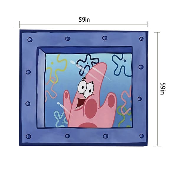 Tecknad gobeläng Roliga gobelänger Tapeter för sovsal Vardagsrum Väggdekor Patrick Star Patrick Star 150x150cm