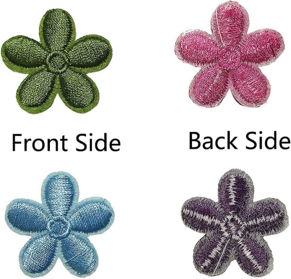 23 stk Mini Solsikke Broderi Patch, Selvklebende Broderi Tilpasset Ryggsekk Patch, Egnet for Menn, Kvinner, Gutter, Jenter og Barn.