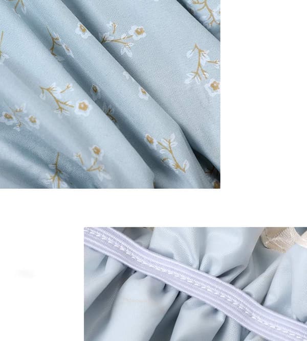 Dusjhette for kvinner, dobbeltlags vanntett elastisk badehette med blomstermønster for kvinner, dusj, spa, salong 2pcs