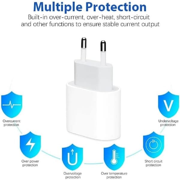 3-pack iPhone-laddare – Snabbladdaradapter + USB-C 20W Vit (NT) 3-pack iPhone iPhone 3-pack iPhone iPhone 3-pack