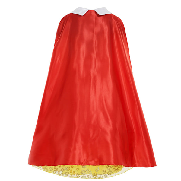 Halloween-festdräkt för flickor, Snövit-prinsessklänning, Cosplay-kostym 130cm