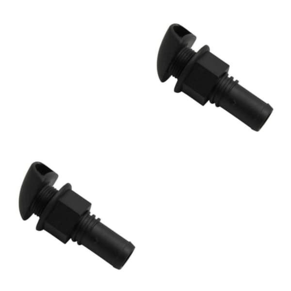 1/2/3/5 Støbt sort nylon brændstoftankventil til 5/8 slange. 2Set