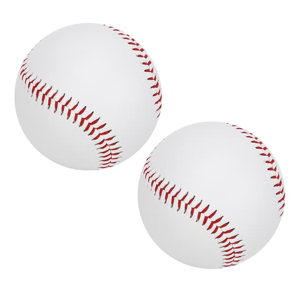 2 stk PU Elastisk Blød Fyldning Træning Holdbar Baseball Batting Trænings Softball Legering Bat HitSoft Baseball