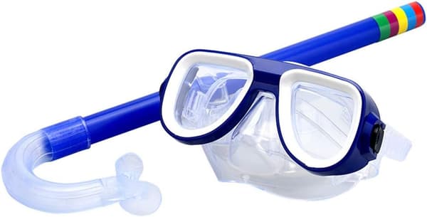 Snorkelset för barn, dykmask, simglasögon, torr snorkel, giftfri dykutrustning, 3-8 år