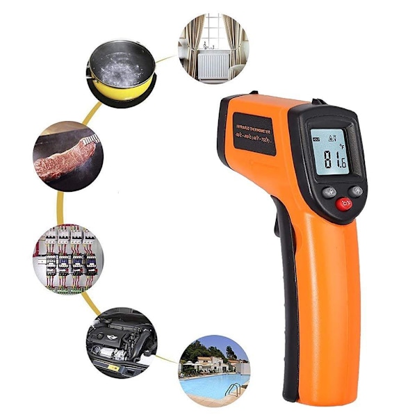 IR Termometer - Infraröd Orange Orange