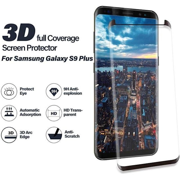 St skärmskydd av högsta kvalitet med full täckning för Samsung S8 plus