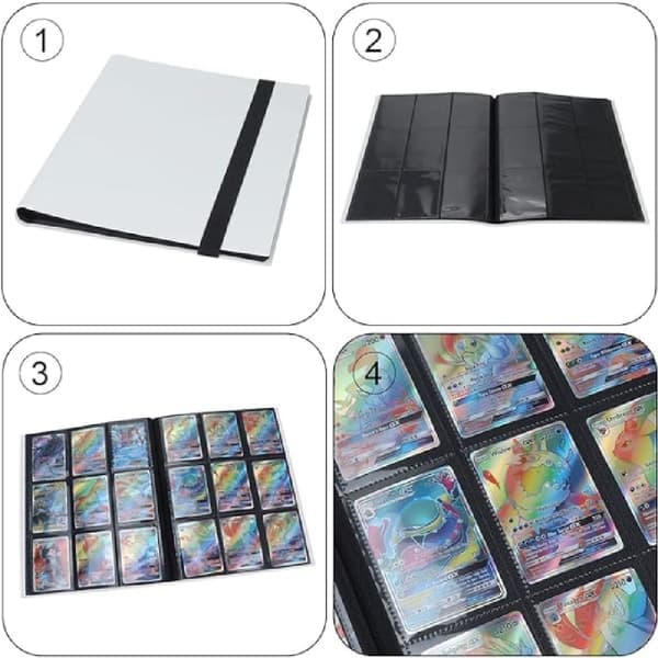 Samlekort mappe, samlekort etui, rummer 360 kort, samlekort mappe album