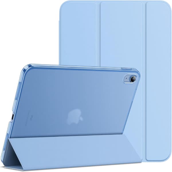 Fodral för iPad (A16) 11:e/10:e generationen (2025/2022), smalt stativ hårt bakstycke med automatisk väcknings-/vilofunktion (blå) Blå
