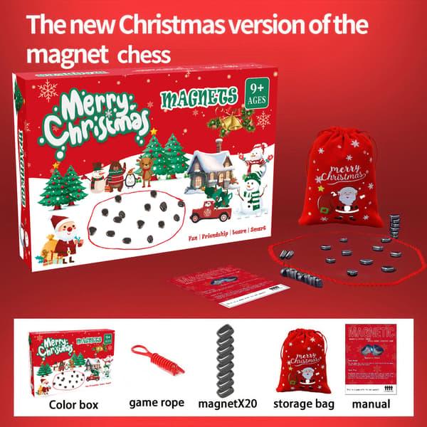 Magnetiskt Schackspel - Magnetiskt Schackpussel Strategispel - Julklapp B