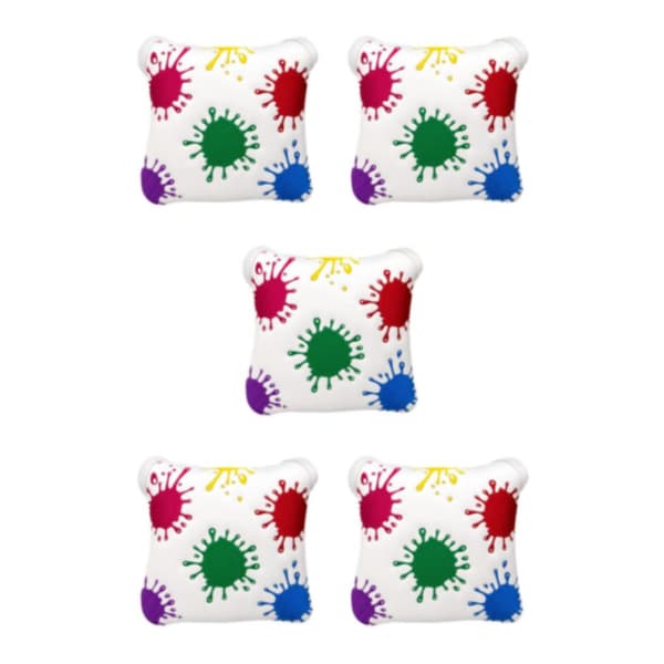 1/2/3/5 Golf Mallet Putter Hode Deksel For Golfkølle Hvit putterdeksel White putter cover 5Set