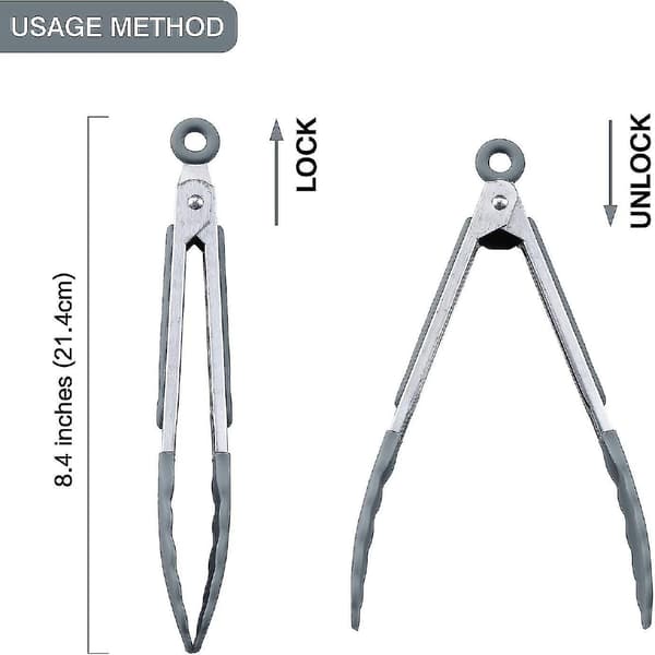 Pienet silikoniset tarjoilupihdit 21,4 cm