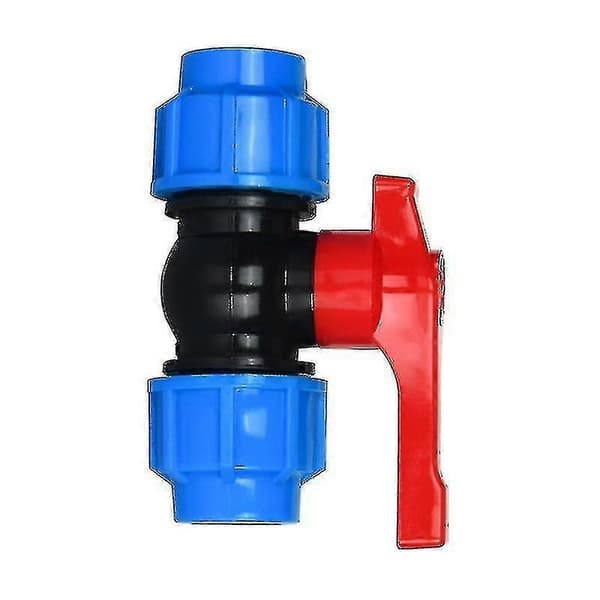 Plastkugleventil til 32 mm kompressionsslange