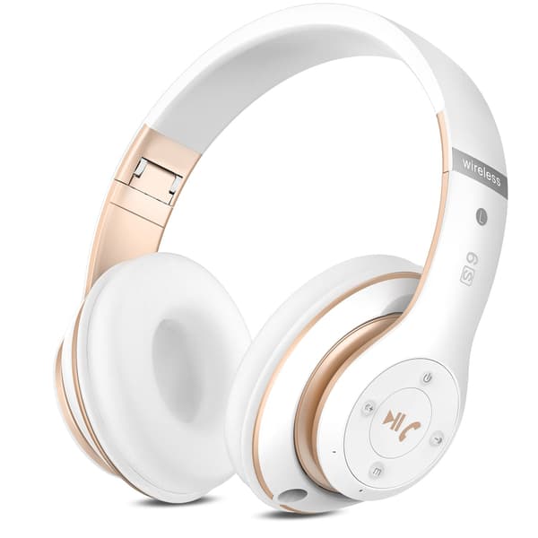Bluetooth Hörlurar Over Ear, med HD Mikrofon, FM, TF för PC