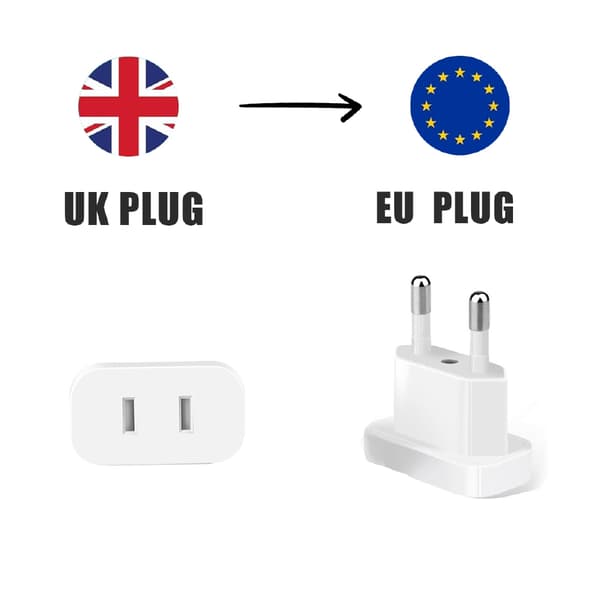 Europeisk Standard Hvit Plugg 4.0mm Reiseadapter 18