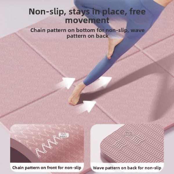 Vikbar TPE yogamatta 183 x 61 x 0,6 cm