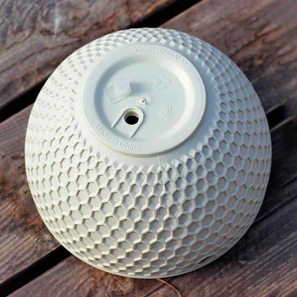Blomkruka Hemträdgård Balkong Hängande Växtkruka Krok Korg Hängande Kruka Blomkrukor Beige Beige Small