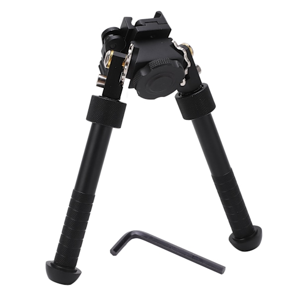 Tilt 360 graders roterande V8 Bipod justerbar skena montering rotationsadapter stativ för utomhusjakt Svart