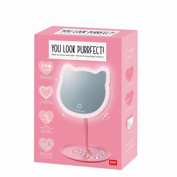 Makeupspejl Du ser purrfect ud! Kat multifärg multicolor