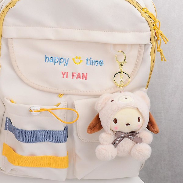 Pochacco Cinnamoroll Kuromi Plysch Nyckelring Kawaii Sanrioed Anime Tecknad Hänge Tillbehör Söta Dockleksaker Kts Kattgåvor 2