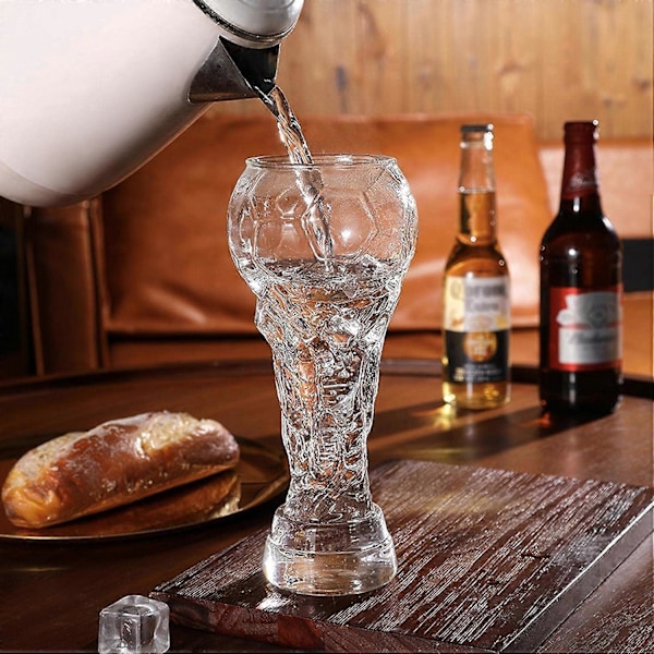 Fotbollsformad Ölglas, Fotbollsölsejdel, 800 ML Världscup Ölsejdel, Vinglas För Kalla Drycker, Läsk, Vatten, Till Pappa, Pojkvän Och Alla Fotbollsfans 2pcs