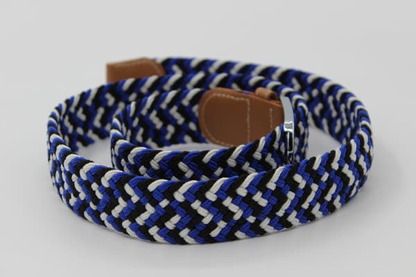 Unisex elastiskt flätat stretchbälte för män och kvinnor. 105 cm 24