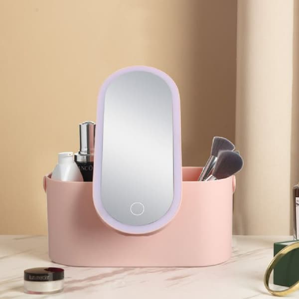 360° roterbar USB multifunktionell sminkbox