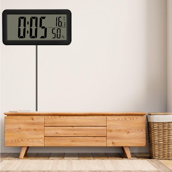 Heta erbjudanden inför påsk! LED-väggklocka, 15 cm digital väckarklocka - LED-klocka med
