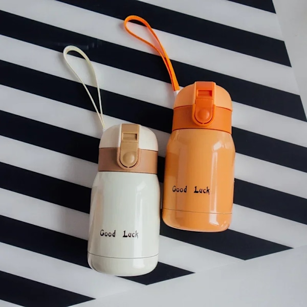 Mini Termos i Rostfritt Stål 200ml/360ml Fickmugg Termisk Mugg för Varmt Kaffe Isolerad Vattenflaska för Barn Present Red 200ml