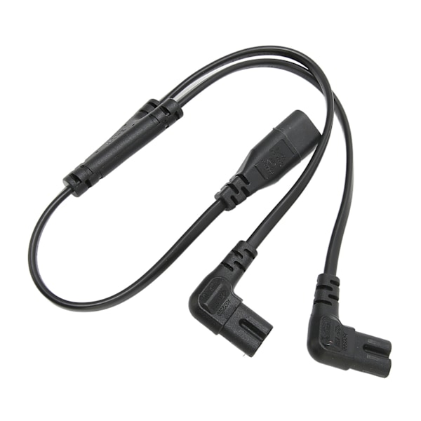 IEC320 C8 till Dubbel C7 Kabel Hane till Hona 1 in 2 Ut AC Strömsplitterkabel för LCD-skärm Skrivbordslampa 100-250V 0.2