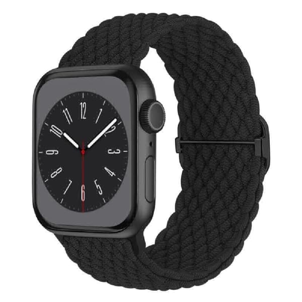 5-pack flätade solo loop-band kompatibla med Apple Watch (38mm, 40mm, 41mm) 5-pack 38/40/41mm