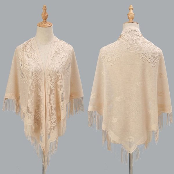 Dam Sjal Kvällsbal Cape BEIGE beige