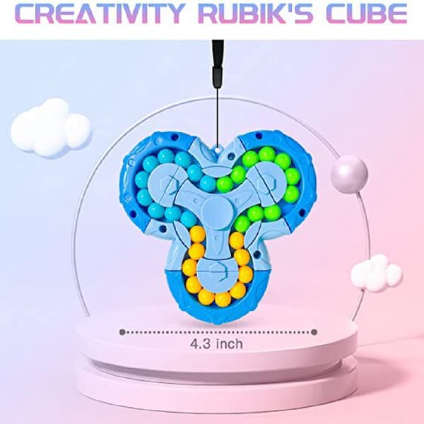 3D pædagogisk Rubik's Cube legetøj, roterende fidget spinner, velegnet til voksne, praktisk fidget spinner, perfekt jul A1