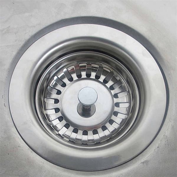 Vaskesi Ø 79mm, Vaskeprop i rustfrit stål, 2 vaskesier, Justerbar højde vaskesi-propfilter