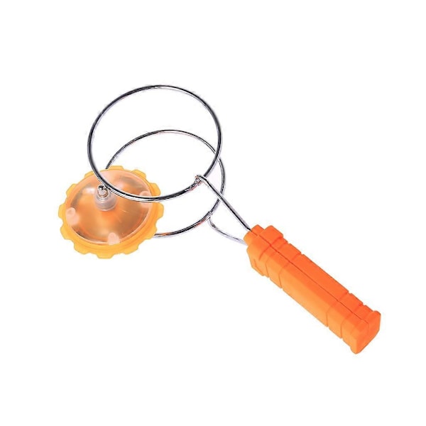 Magnetisk Gyro Hjul Magisk Snurrande LED Färgglada Ljus Gyro YoYo Leksaker Barnpresenter Orange