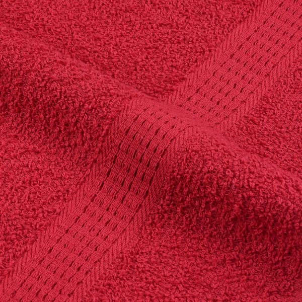 Håndklær FROGN 4 stk rød 100x200 cm 360 gsm