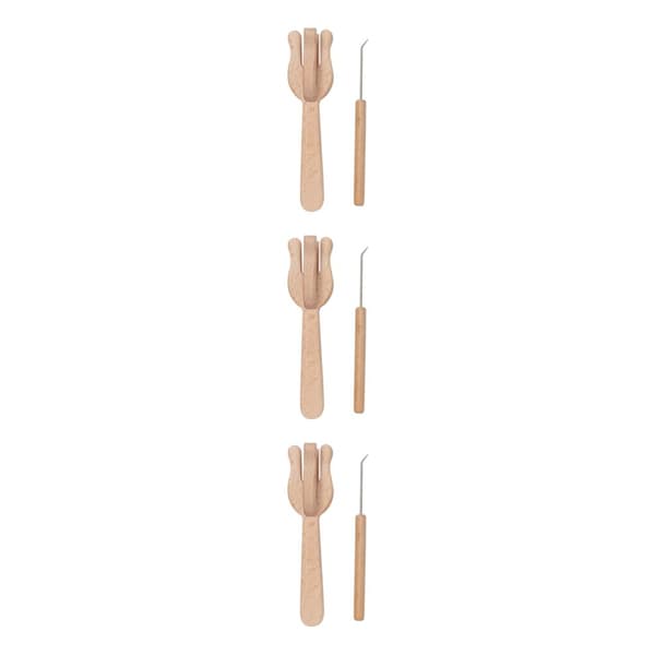 1/2/3/5 Stickverktyg Träform Handväv Multifunktionell 3Set