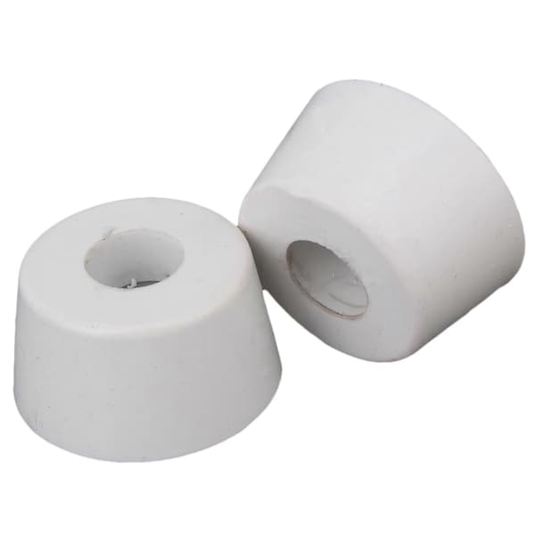 10 stk. hvide skridsikre gummifødder møbelknopper skabsfødder 25x20x13mm