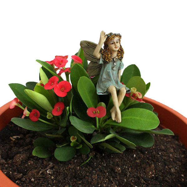 Miniatyrféfigurer för trädgården