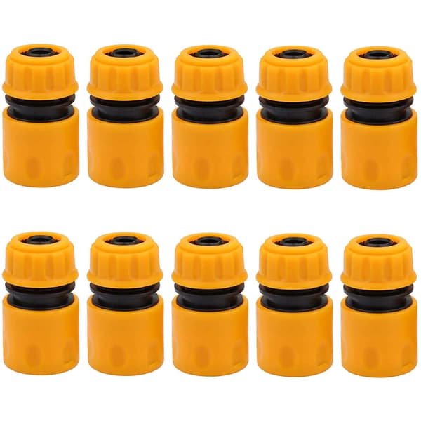 10-pack 1/2 tums plastslangkoppling, krananslutning, trädgårdsslangkoppling, snabbkoppling, tryckluft, kranadapter, trädgårdsslang