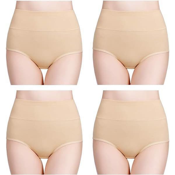 Högmidjade trosor (5-pack) Beige XL Beige Beige XL