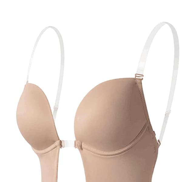 Dame Rygfri Bodysuit Dyb V-hals Bodysuit til Formgiver til Bryllup M